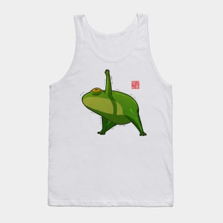 Yoga Frog Triangle Pose Tank Top